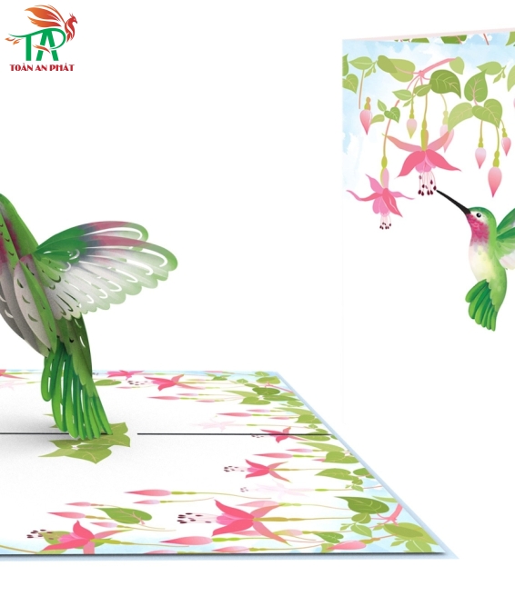 THIỆP 3D CHIM RUỒI