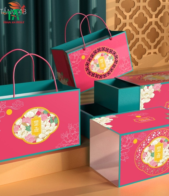 HỘP BÁNH TRUNG THU MẪU ĐƠN 2 TẦNG 4B