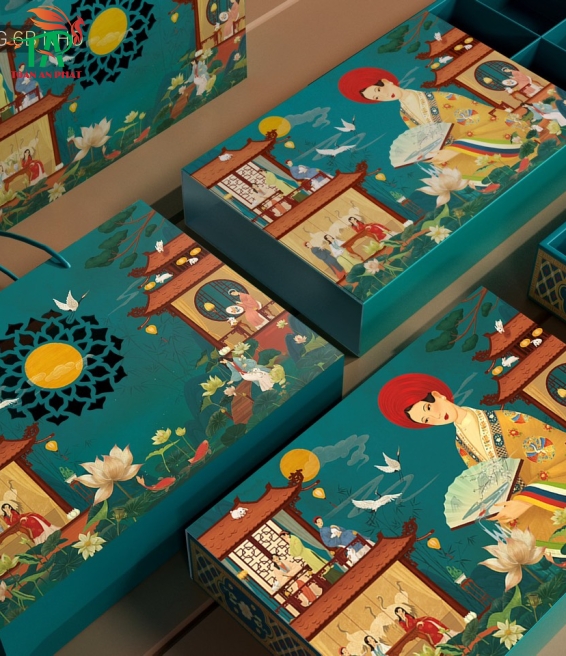 HỘP BÁNH TRUNG THU PHỤNG NƯƠNG 6B NHỎ