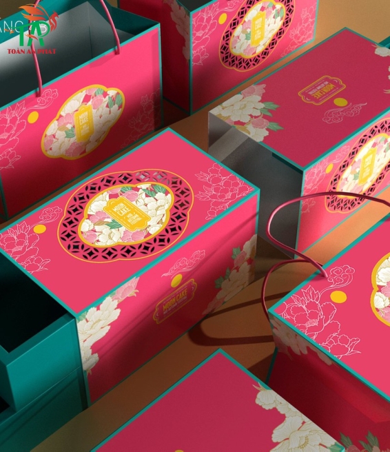 HỘP BÁNH TRUNG THU MẪU ĐƠN 2 TẦNG 4B
