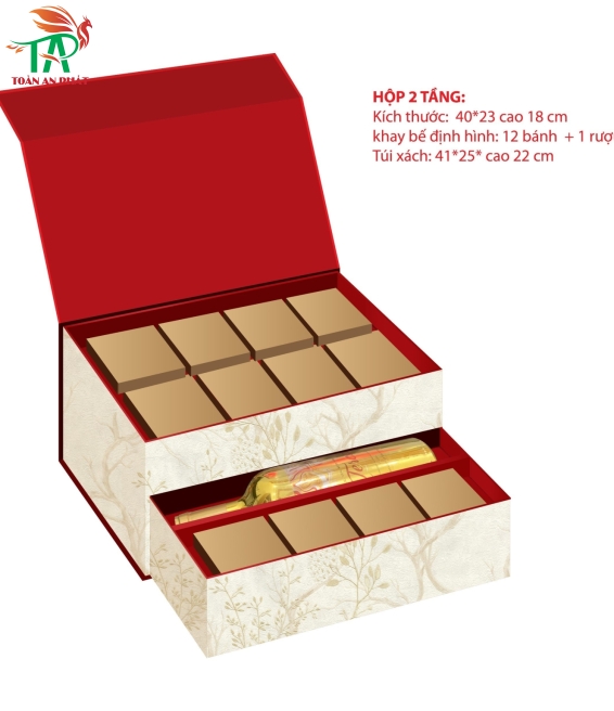 HỘP QUÀ TẶNG TRUNG THU 2 TẦNG ĐỘC ĐÁO VÀ SANG TRỌNG