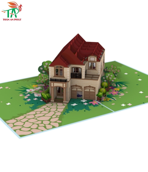 THIỆP 3D NGÔI NHÀ AP928
