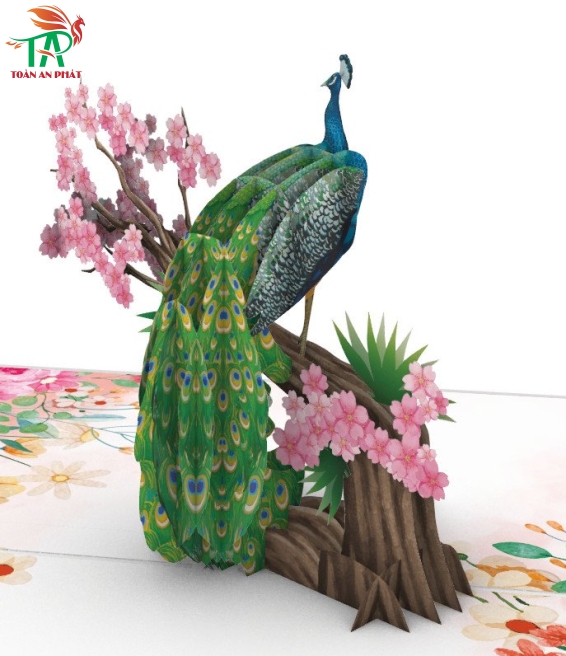 THIỆP 3D CON CÔNG AP923